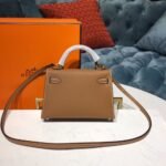Hermes Mini Kelly Gold For Women Gold Toned Hardware 7.5in/19cm - Image 5