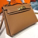 Hermes Mini Kelly Gold For Women Gold Toned Hardware 7.5in/19cm - Image 4