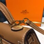 Hermes Mini Kelly Gold For Women Gold Toned Hardware 7.5in/19cm - Image 10