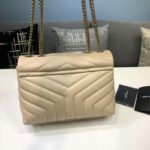 Saint Laurent Loulou Small Chain Bag In Matelassé Y Beige 494699DV7272721 - Image 5