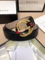 Gucci Signature Belt Black 370543 CWC1G 1000 - Image 4