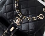 Chanel Backpack 7in/ 18cm Black Gold Hardware For Women - Image 10