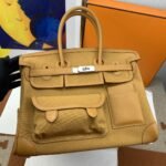 Hermes Birkin Cargo 35 Beige, Silver Toned Hardware Bag For Women, Women's Handbags, Shoulder Bags 13.8in/35cm - Image 9