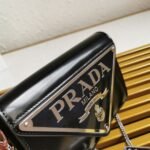 Prada Brushed Shoulder Bag Black - Image 6