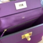 Hermes 24/24 Clemence Swift Purple For Women, Women's Handbags, Shoulder Bags 11.4in/29cm - Image 5