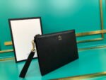 Gucci Animalier Pouch Black with Bee Detail For Men, Men's Pouch 12in/31cm GG 523684 DJ20T 1000 - Image 6