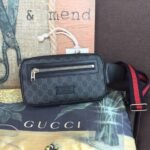 Gucci GG Black Belt Bag Black/Grey Soft GG Supreme Crafted 474293 K9RRN 1095 - Image 3