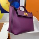 Hermes 24/24 Clemence Swift Purple For Women, Women's Handbags, Shoulder Bags 11.4in/29cm - Image 6