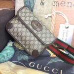 Gucci Neo Vintage GG Supreme Belt Bag Beige/ebony GG Supreme Canvas With Brown For Women 9.4in/24cm GG 493930 9C2VT 8745 - Image 4