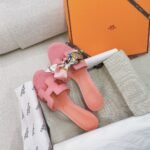 Hermes Oasis Sandals Pink For Women H151215Z - Image 3