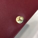 Chanel Boy Handbag Gold Toned Hardware Burgundy A67086 - Image 12