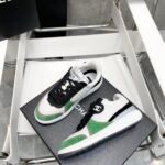 Chanel Sneakers White/Green For Women, Women's Shoes