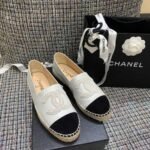 Chanel Espadrilles White/Black For Women, Women's Shoes G29762 - Image 3