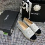 Chanel Espadrilles White/Black For Women, Women's Shoes G29762 - Image 7
