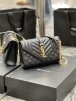 Saint Laurent Small Bag Black In Mix Matelasse 600195BOW911000 - Image 2