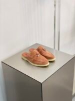 Loro Piana Babouche Charms Walk Loafers Sorbet Pink For Women - FAI1543 303J - Image 6