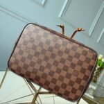 Louis Vuitton NeoNoe MM Bucket Bag Damier Ebene Canvas Safran Yellow N40213 - Image 9