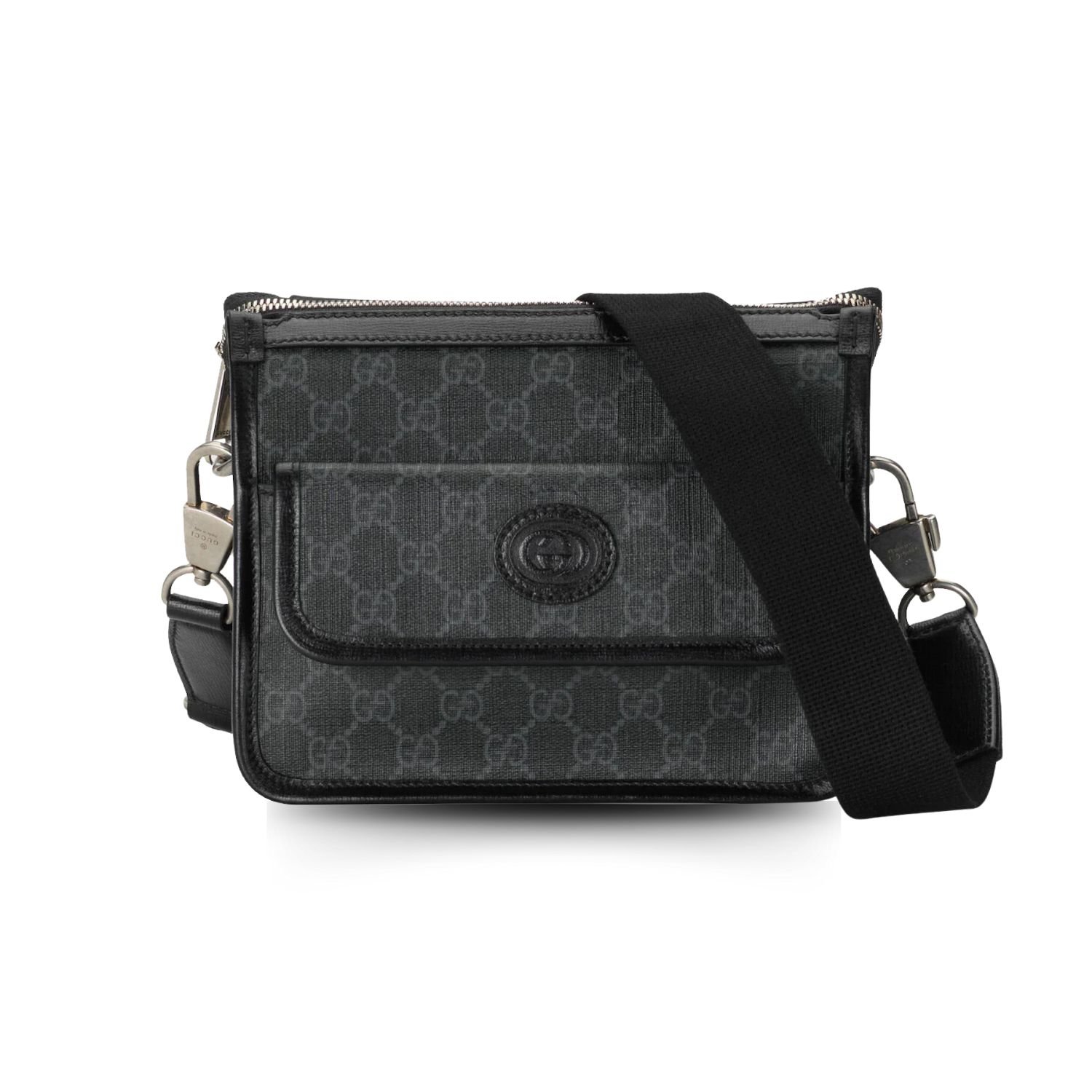 9-113.jpg Gucci Messenger Bag With Interlocking G Black Supreme Canvas 674164 92THN 1000 - Image 1