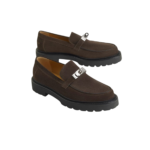 Hermes Icone Loafers Marron Ebene For Men H242908ZAME410