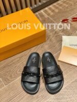 Louis Vuitton LV Sunset Flat Comfort Mule Black For Women LV - Image 4