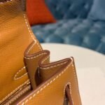 Hermes Kelly Gold For Women Gold Toned Hardware 10in/25cm - Image 14