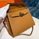 Hermes Kelly Gold For Women Gold Toned Hardware 10in/25cm - Image 15