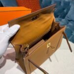 Hermes Kelly Gold For Women Gold Toned Hardware 10in/25cm - Image 17