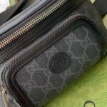 Gucci Belt Bag With Interlocking G Black GG Supreme Canvas 682933 92THN 1000 - Image 9