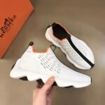 Hermes Eclair Sneakers White/ Black For Men H221170Z 90410 - Image 6