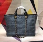 Chanel Deauville Tote Black/Dark A66941 - Image 3