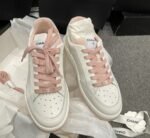 Chanel Sneakers White/Pink For Women, Women's Shoes 0.4in/1cm G39225 - Image 4