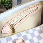 Louis Vuitton Speedy 30 Top Handle Bag 11.8in/ 30cm White/ Multicoloured Damier Azur Canvas Gold Hardware For Women N41370 - Image 10