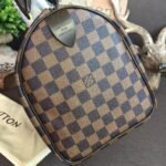 Louis Vuitton Speedy 30 Top Handle Bag 11.8in/ 30cm Brown Damier Ebene Canvas Gold Hardware For Women N41364 - Image 5