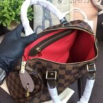 Louis Vuitton Speedy 30 Top Handle Bag 11.8in/ 30cm Brown Damier Ebene Canvas Gold Hardware For Women N41364 - Image 11