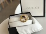 Gucci Signature Belt White GG 370543 - Image 5