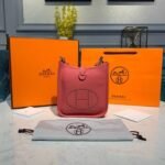 Hermes Mini Evelyne Pink For Women 7.8in/20cm - Image 11