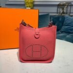 Hermes Mini Evelyne Pink For Women 7.8in/20cm - Image 2