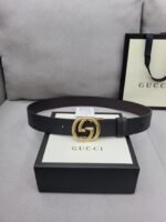 Gucci Belt With Interlocking G Buckle Black - Image 4