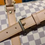 Louis Vuitton Keepall Bandouliere 45 Travel Bag 17.7in/ 45cm Damier Azur Gold Hardware N41430 - Image 14