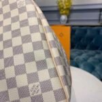 Louis Vuitton Keepall Bandouliere 55 Travel Bag 21.7in/ 55cm Damier Azur Gold Hardware N41429 - Image 5