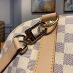Louis Vuitton Keepall Bandouliere 55 Travel Bag 21.7in/ 55cm Damier Azur Gold Hardware N41429 - Image 14