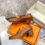 Hermes Dauphine 70 Loafer Brown For Women, Women's Shoes H212091Z - Image 6