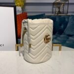 Gucci GG Marmont Mini Bucket Bag White 575163 DTDRT 9022 - Image 4