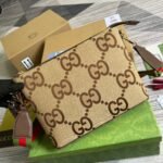 Gucci Jumbo GG Messenger Bag Camel And Ebony Jumbo 703468 92THF 1000 - Image 7