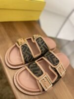 Fendi Feel Slides Dark Pink For Women - Image 8