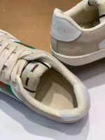 Gucci Women's Screener Sneaker With Web Beige/White For Women GG - Image 8