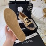 Chanel Espadrilles Rose Gold/Black For Women, Women's Shoes G29762 - Image 8