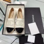 Chanel Espadrilles White/Black For Women, Women's Shoes G29762 - Image 3