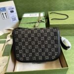 Gucci Horsebit 1955 Shoulder Bag Black And Ivory 602204 UN3BG 1274 - Image 7
