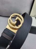 Gucci Belt With Interlocking G Buckle Black - Image 5